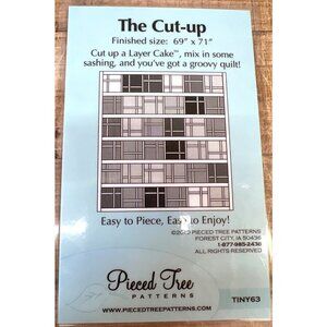 The Cut-Up Quilt Pattern Pieced Tree Pattern Finished Size 69" x 71" Layer Cake